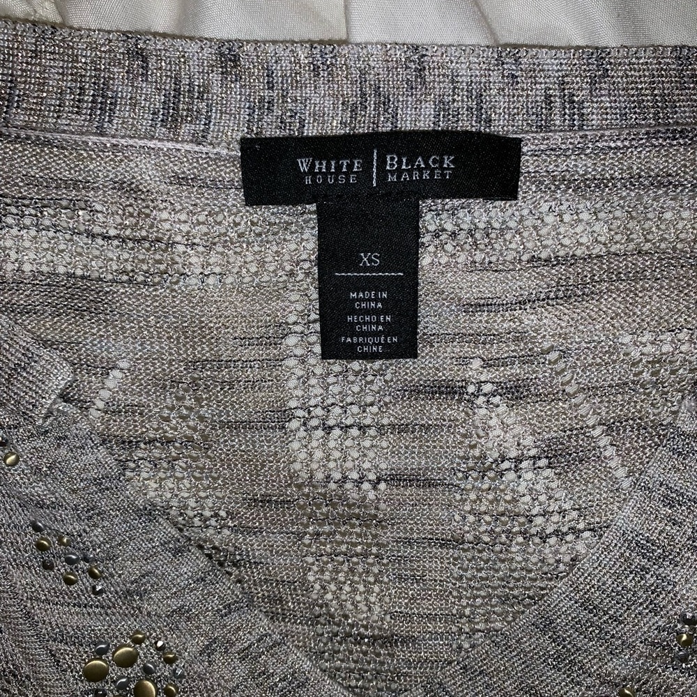 White House Black Market Embellished Poncho - Picture 5 of 8